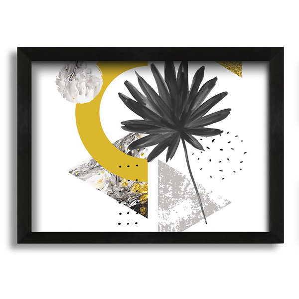 Corrigan Studio Mid Century Triangle Picture Frame Graphic Art on